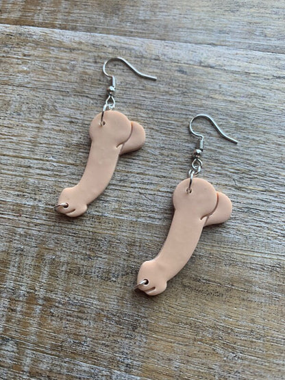 Pierced Dick Dark Romance Earrings Penis Booktok Clip On Earrings Ear Hangers