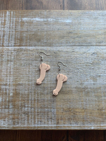 Pierced Dick Dark Romance Earrings Penis Booktok Clip On Earrings Ear Hangers
